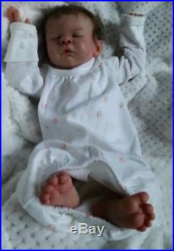 Reborn baby doll realistic preemie girl excellent condition limited edition kit