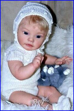 Reborn baby dolls Helen made from sold out kit Sue-Sue by sculptor Natali Blick