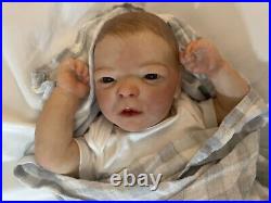 Reborn baby dolls authentic Bountiful Baby Darren kit COA + Magnetic pacifier