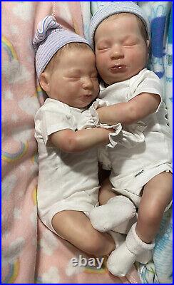 Reborn baby dolls twins boy girl