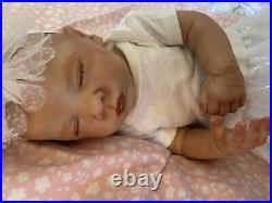 Reborn baby girl doll Autumn. Magnetic, weighs 6lbs 6oz, accessories included