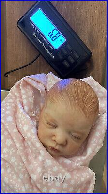 Reborn baby girl doll Autumn. Magnetic, weighs 6lbs 6oz, accessories included