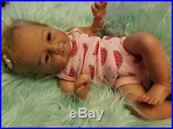 Reborn doll Mary by Olga Auer, full limbs, rooted, magnet, COA