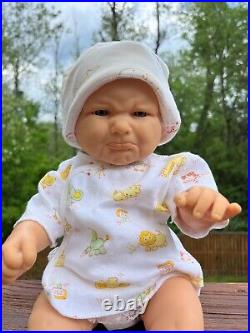 Reborn doll type 80-90's vinyl Berenguer Baby 16 pouty about to cry face OOAK