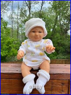 Reborn doll type 80-90's vinyl Berenguer Baby 16 pouty about to cry face OOAK