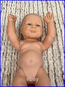 Reborn doll type 80-90's vinyl Berenguer Baby 16 pouty about to cry face OOAK