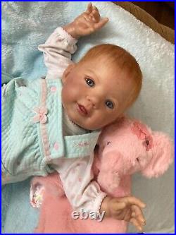 Reborn girl ABIGAIL SMILING Laura Tuzio Ross MR Blue eyes COA 20 Reborn girl ABIGAIL SMILING Laura Tuzio Ross MR Blue eyes COA 20