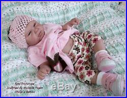 Reborn kit to make your own baby doll Rina, with supplies, DVD, Paints, kit, eyes