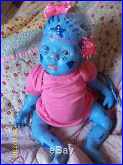 Reborn ready to ship Mythical artist baby doll vinyl Avatar Fantasy FAIRY Alien