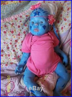 Reborn ready to ship Mythical artist baby doll vinyl Avatar Fantasy FAIRY Alien