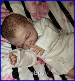 Reborn vinyl doll ROSEBUD baby girl preemie 13 inch tiny baby premie