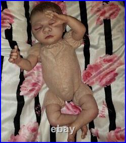 Reborn vinyl doll ROSEBUD baby girl preemie 13 inch tiny baby premie