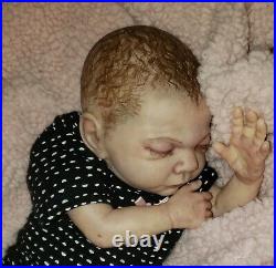 Reborn vinyl doll ROSEBUD baby girl preemie 13 inch tiny baby premie