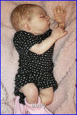 Reborn vinyl doll ROSEBUD baby girl preemie 13 inch tiny baby premie