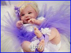 Regina's baby reborn doll Vivienne Faber it is a GIRL 20' HUMAN hair