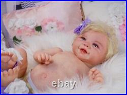 Regina's baby reborn doll Vivienne Faber it is a GIRL 20' HUMAN hair