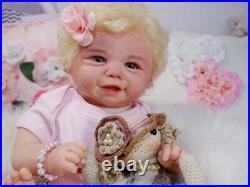 Regina's baby reborn doll Vivienne Faber it is a GIRL 20' HUMAN hair