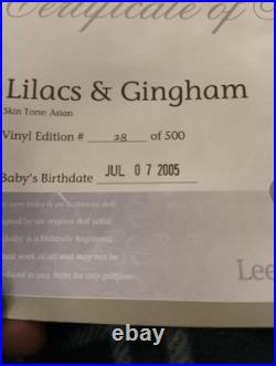 Reva Schick Lilacs & Gingham Doll Lee Middleton #028/500 withCOA