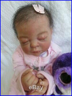 SLEEPING Reborn Doll TEAGAN by DENISE PRATT PREEMIE Baby GIRL