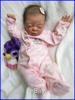 SLEEPING Reborn Doll TEAGAN by DENISE PRATT PREEMIE Baby GIRL