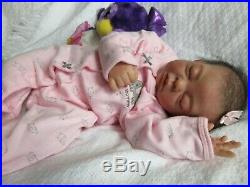 SLEEPING Reborn Doll TEAGAN by DENISE PRATT PREEMIE Baby GIRL