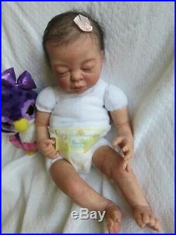 SLEEPING Reborn Doll TEAGAN by DENISE PRATT PREEMIE Baby GIRL