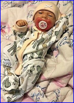 SNUGGLY BABY GIRL! Berenguer Life Like Reborn Preemie Pacifier Doll +Extras