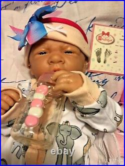 SNUGGLY BABY GIRL! Berenguer Life Like Reborn Preemie Pacifier Doll +Extras