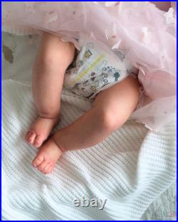 SOLE sweet reborn doll, 22 inch, 3580 grams, painted hair, magnetic pacifier