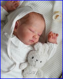 SOLE sweet reborn doll, 22 inch, 3580 grams, painted hair, magnetic pacifier