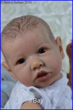 Stunning Reborn Saskia Brown Artful Babies Realistic Baby Boy Art Doll