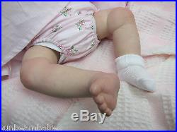 SUGAR BABY / DONNA RUBERT NEW REBORN REALISTIC FAKE BABY GIRL DOLL VERY NEWBORN