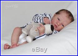 SUGAR PLUM NURSERY Reborn PROTOTYPE baby boy doll LOGAN AWAKE REALBORN