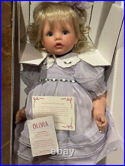 SUSAN WAKEEN Olivia 20 VINYL DOLL NEW With Box And COA Paper