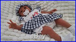 Sale Sunbeambabies Painted Hair Ethnic Kyra Aa Reborn Doll Soft Silicone V Baby