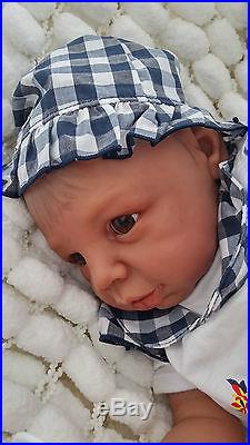 Sale Sunbeambabies Painted Hair Ethnic Kyra Aa Reborn Doll Soft Silicone V Baby