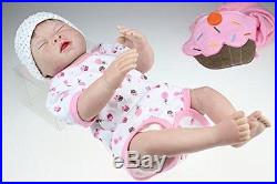 SanyDoll Reborn Baby Doll Soft Silicone 22inch 55cm Magnetic Lovely Lifelike