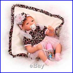 SanyDoll Reborn Baby Doll Soft Silicone 22inch Magnetic Lovely Lifelike