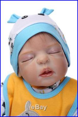 SanyDoll Reborn Baby Doll Soft Silicone vinyl 22 inch 55 cm Lovely Lifelike Cute