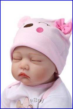 SanyDoll Reborn Baby Doll Soft Silicone vinyl 22inch 55cm Lovely Lifelike Cute