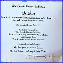 Saskia by Bonnie Brown Reborn Girl Baby Doll Realistic Pre-Owned