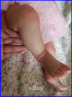 Saskia reborn baby doll very good condition, baby soft hair