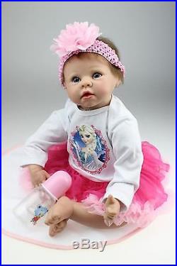 Silicone Reborn Baby Doll Soft vinyl Real Lifelike Full Handmade Newborn Body