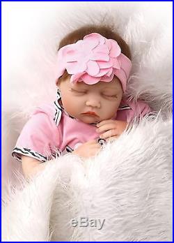 Silicone Reborn Baby Doll realistic dolls Soft Vinyl Babies 22inch Girl Full