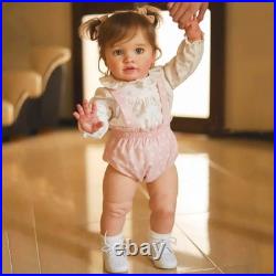 Silicone Reborn Baby Dolls Girl Vinyl 26 Inch Reborn Dolls Real Looking Baby