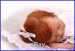 Silicone Vinyl Real Reborn Baby Girl Doll Newborn Sleeping Lifelike Full New