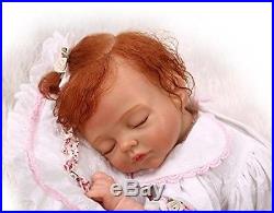 Silicone Vinyl Real Reborn Baby Girl Doll Newborn Sleeping Lifelike Full New