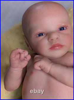 Skye w Belly Plate 18 Inch Artist Handpainted Painted Reborn Doll Weighted COA