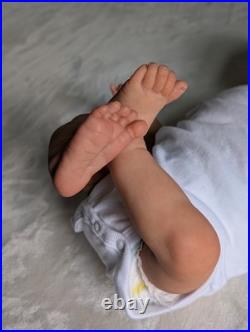 Skye w Belly Plate 18 Inch Artist Handpainted Painted Reborn Doll Weighted COA Skye w Belly Plate 18 Inch Artist Handpainted Painted Reborn Doll Weighted COA
