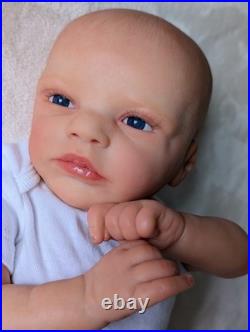 Skye w Belly Plate 18 Inch Artist Handpainted Painted Reborn Doll Weighted COA